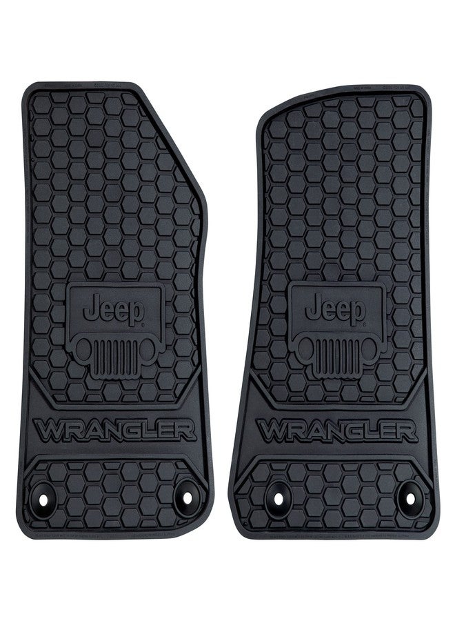 Plasticolor 001805R01 Jeep Wrangler Custom Factory Fit Front Vehicle Floor Mats Model Years 2019-2023 Black - Image 1